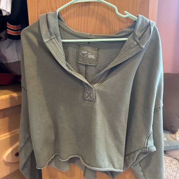 aerie Tops - Aerie Forest Green Knit Top